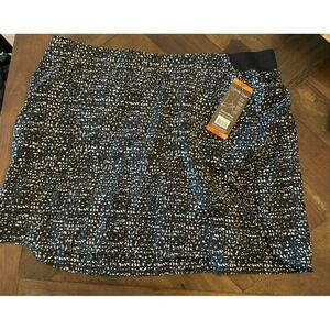 Cypress Club Women Sport Skort Skirt Size XXL Black‎ White Smoothing